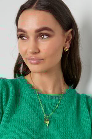 linked necklace with heart h5 Picture4